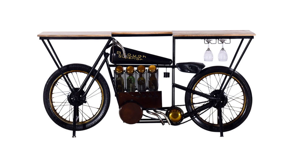 Brough motorcykel barbord flaskhållare - Möblera Online